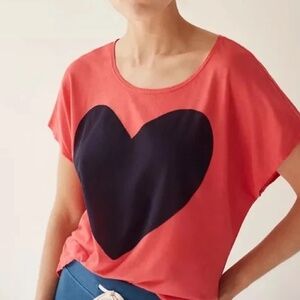 Sundry Tee Shirt with Heart Size Medium